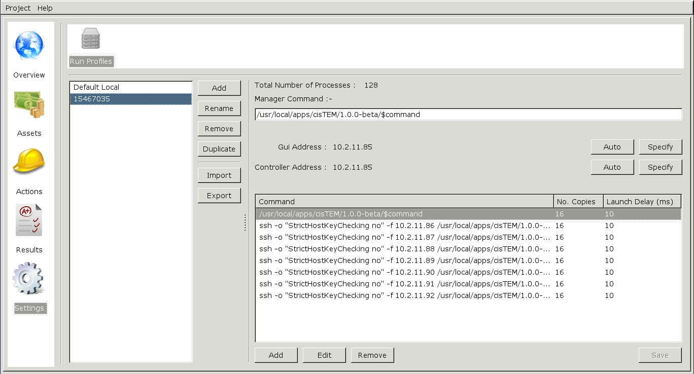 cisTEM run_profile import