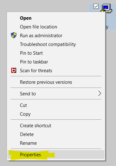 Change PuTTY Properties