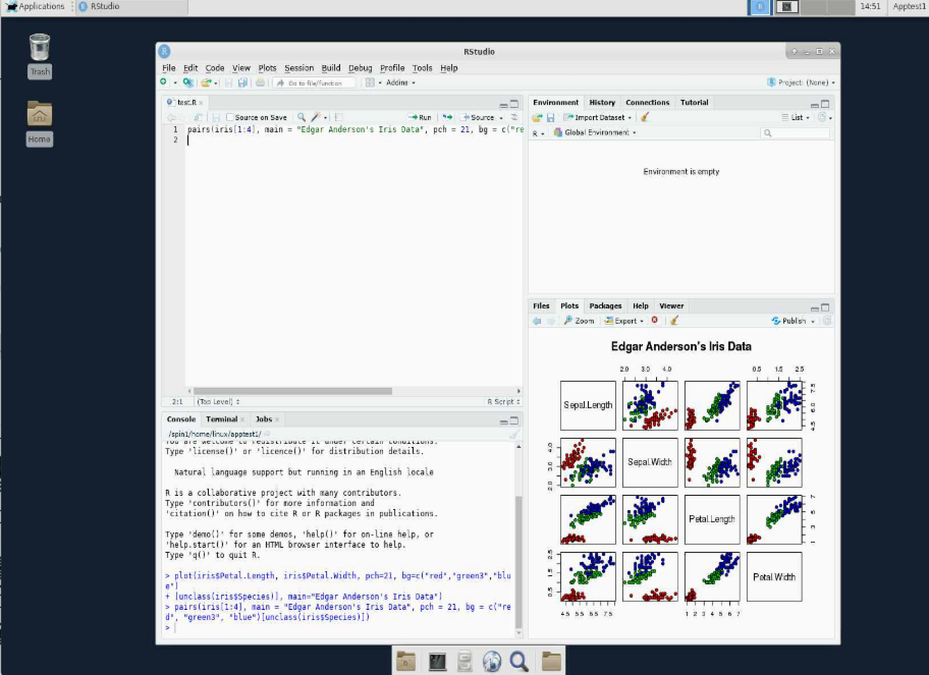 rstudio window