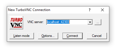 VNC port input prompt